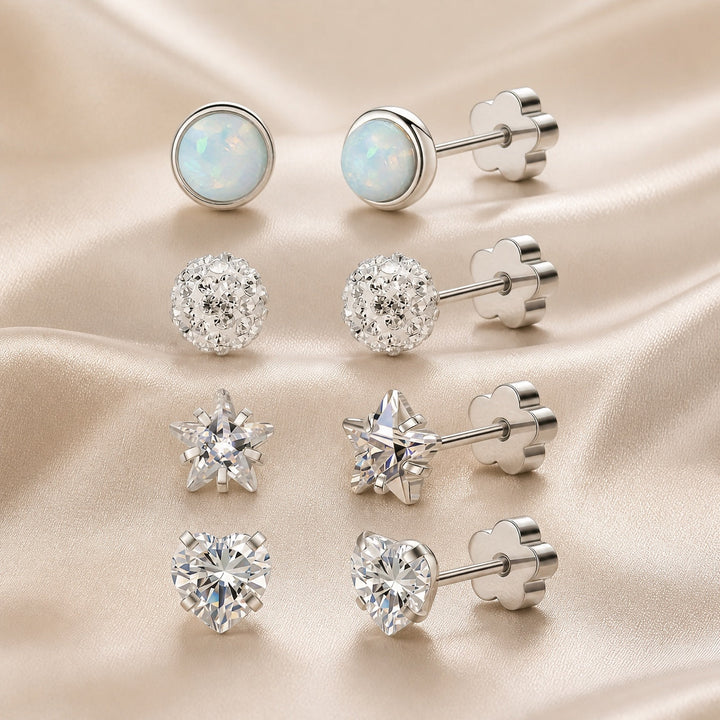 Ensemble de Quatre Paires de Boucles d&