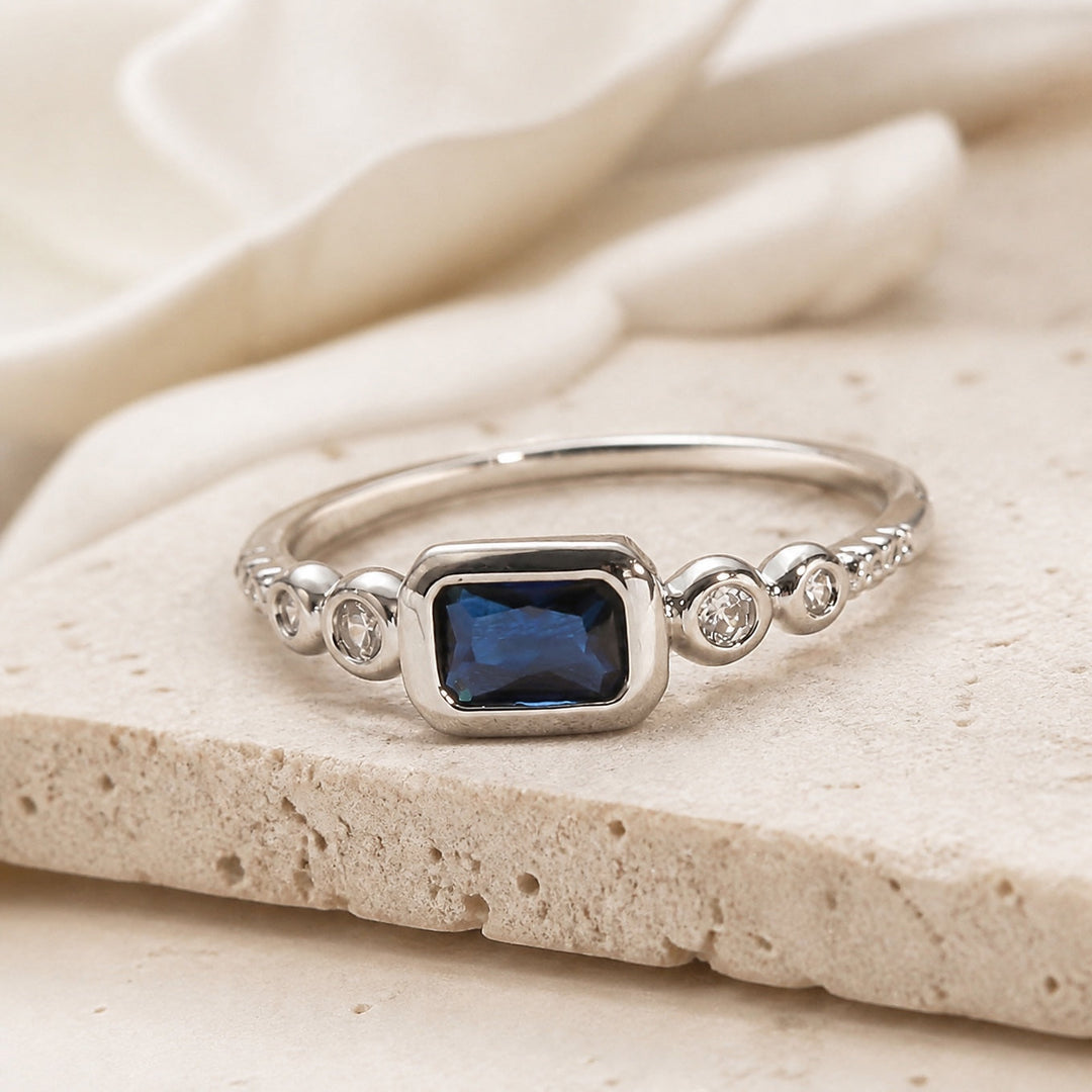 Bague Windsor en Saphir et Or Blanc