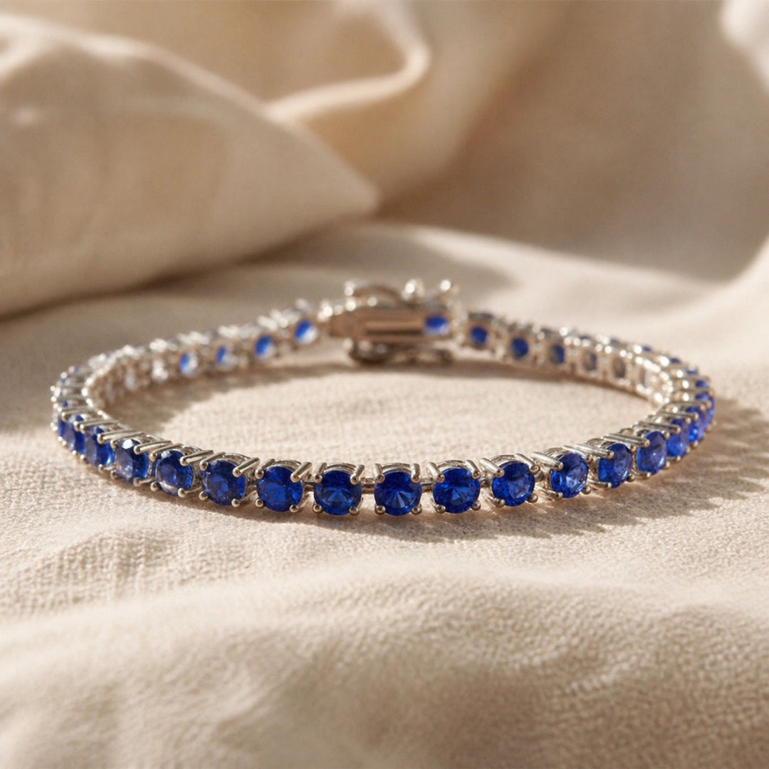 Bracelet Tennis en Saphir