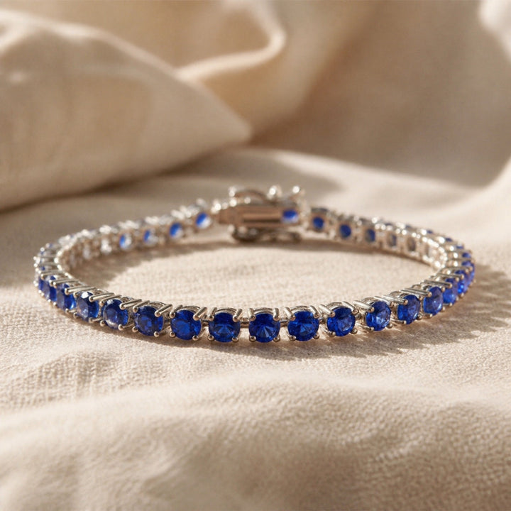 Bracelet Tennis en Saphir