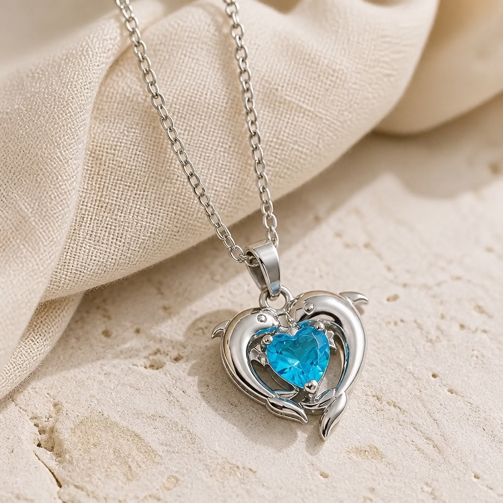 Collier Oceanheart des Jumeaux