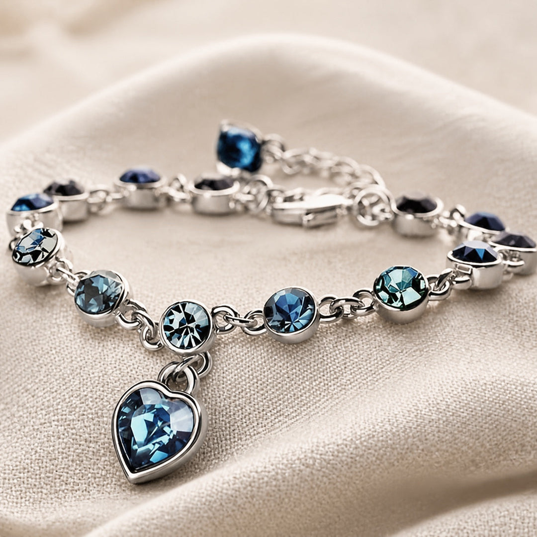 Bracelet Cœur en Saphir Chéri