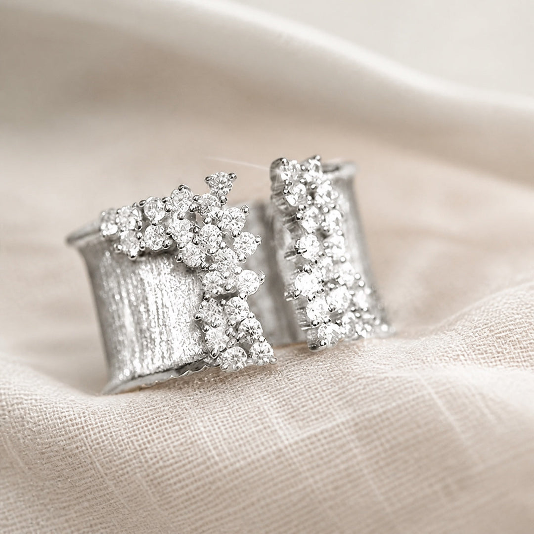 Bague Large en Zirconium de Luxe