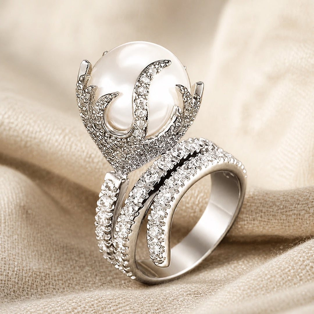 Bague Vintage en Perles Immitation