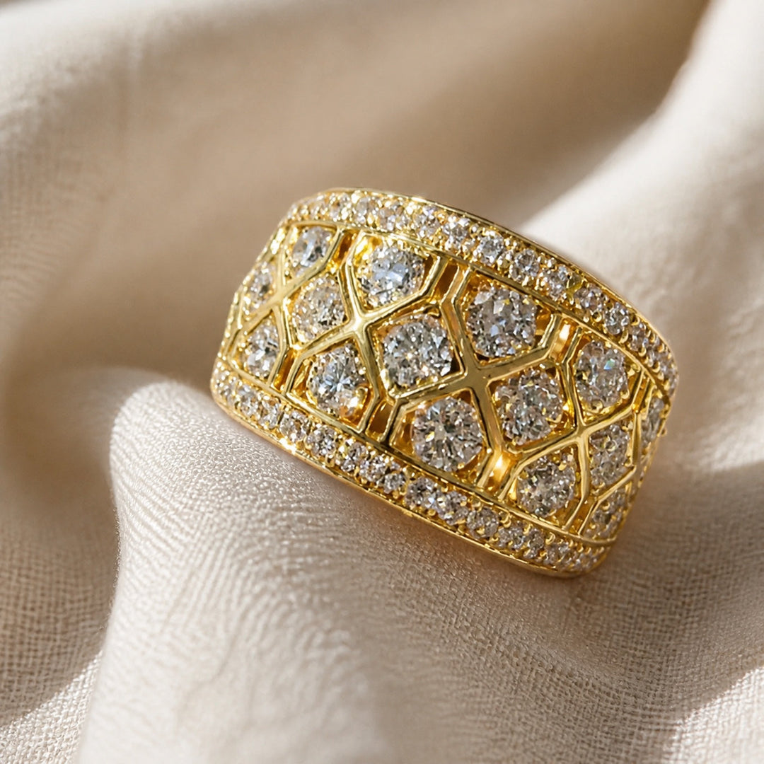 Bague Déclaration en Zircon Cubique Élégante
