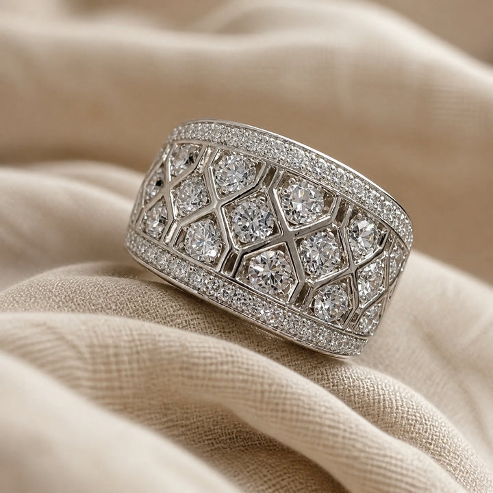 Bague Déclaration en Zircon Cubique Élégante