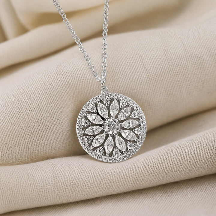 Collier Luxueux en Zirconia Tournesol