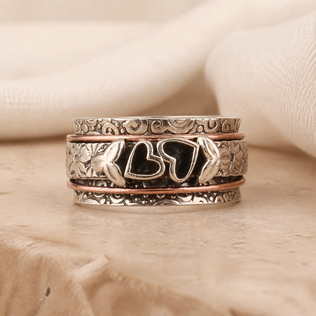 Bague Cœur au Style Rétro