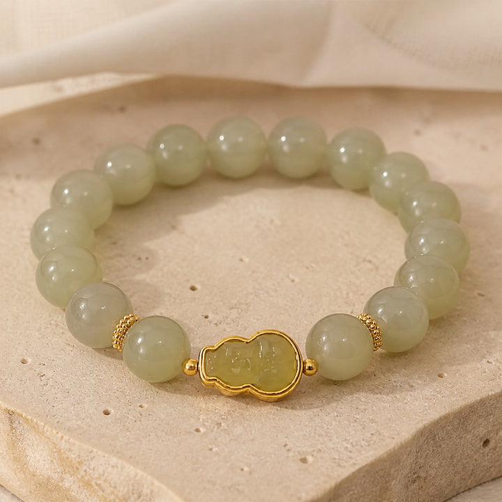 Bracelet en grappes de perles polies