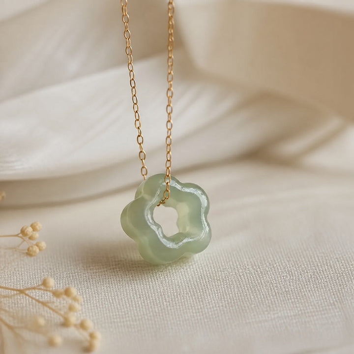 Collier Chaîne Clavicule Fleurs de Prunier