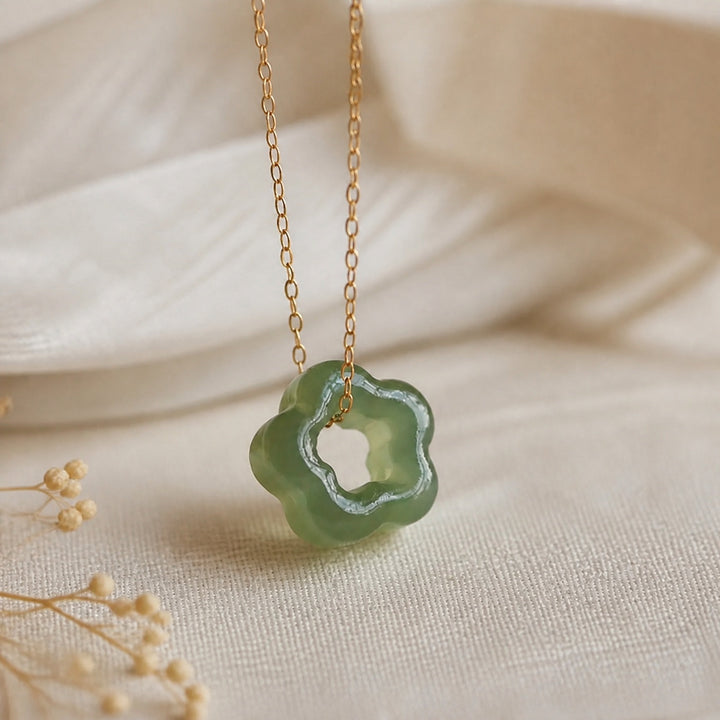Collier Chaîne Clavicule Fleurs de Prunier