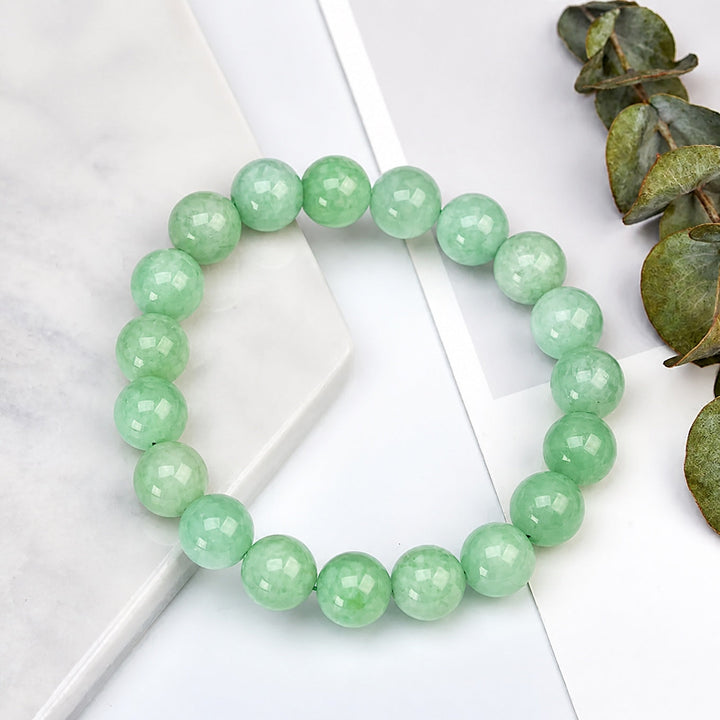 Bracelet en perles de jade birman