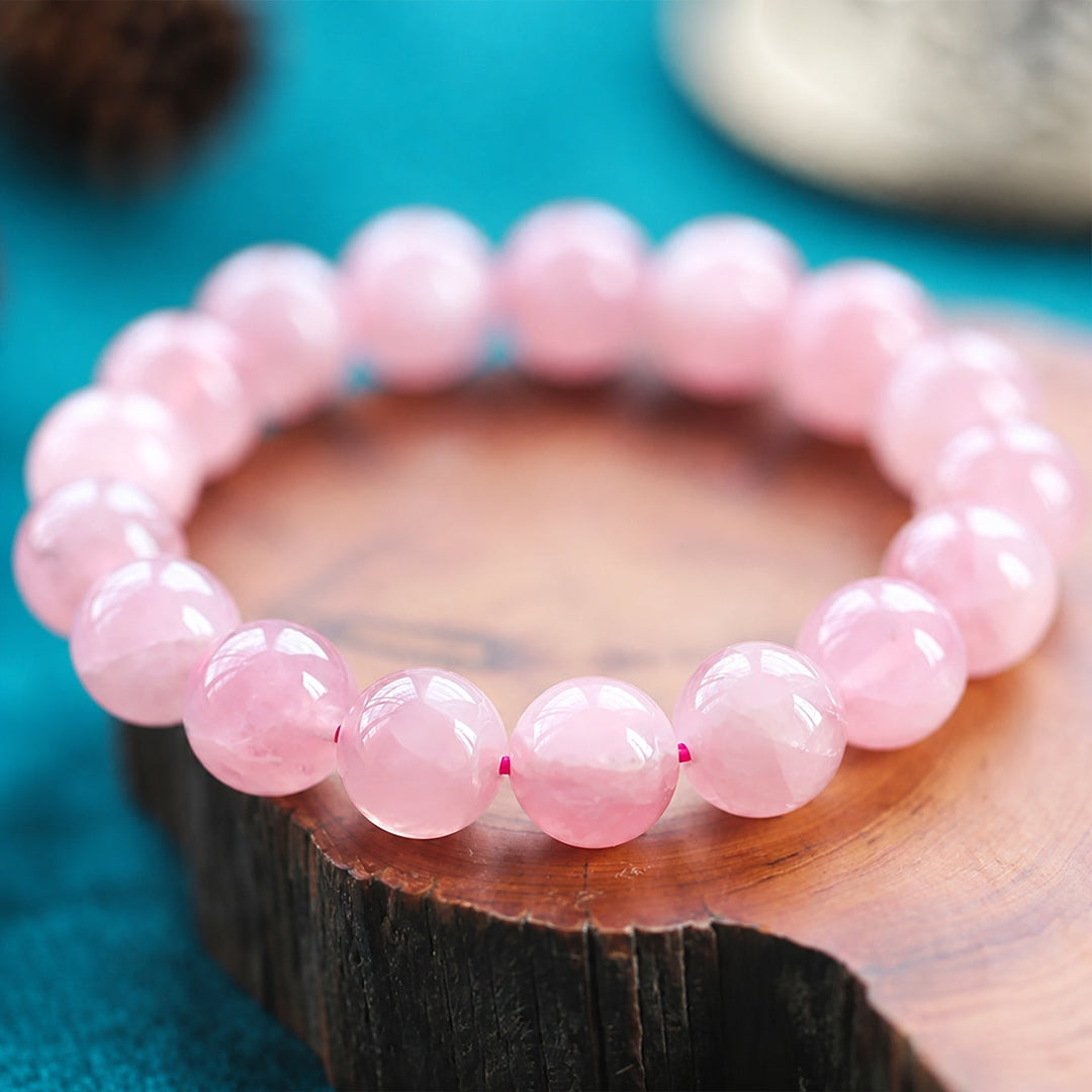 Bracelet en jade rose de Madagascar