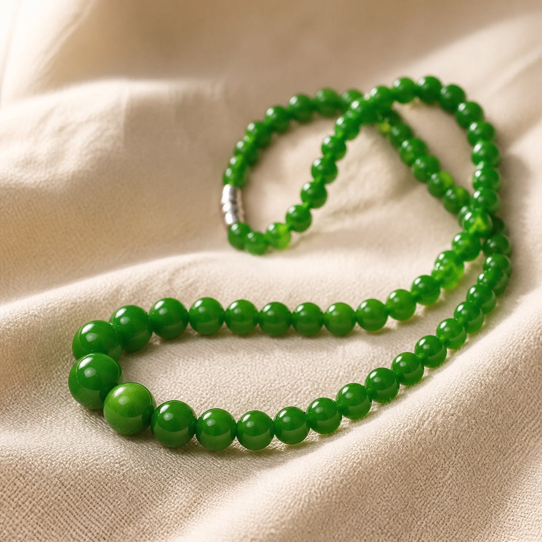 Collier de Luxe en Jade Poli