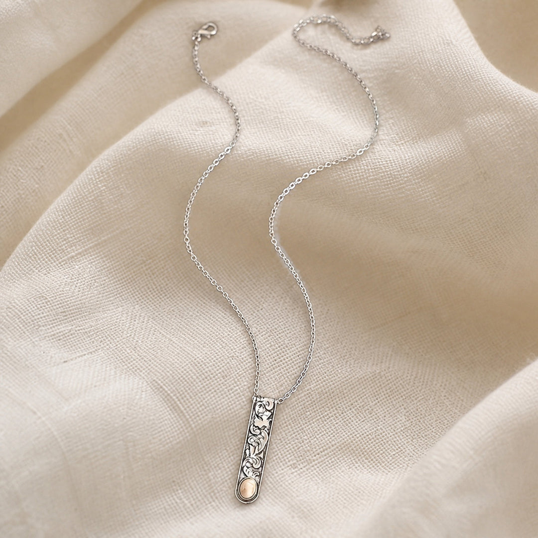 Collier Rétro en Turquoise Simple