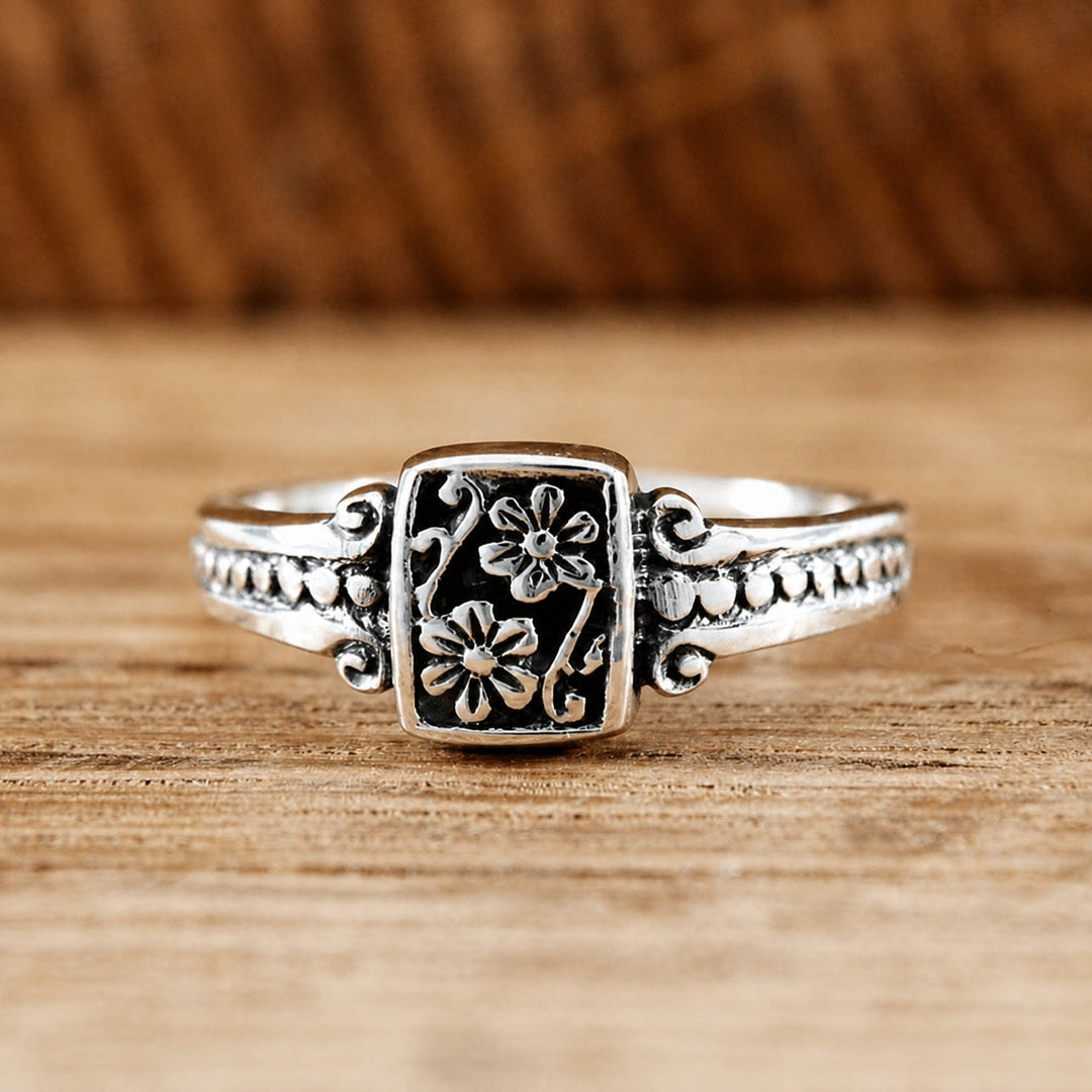 Bague Florale Boho Élégante