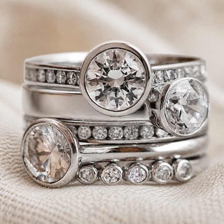 Bague Rétro Bohème en Zirconia Incrustée