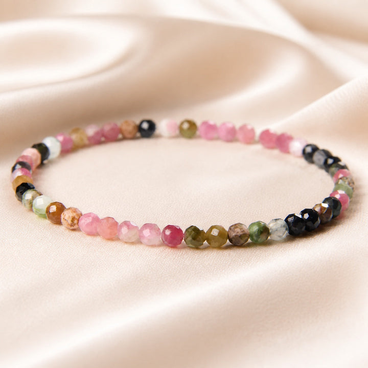 Bracelet en jade facetté