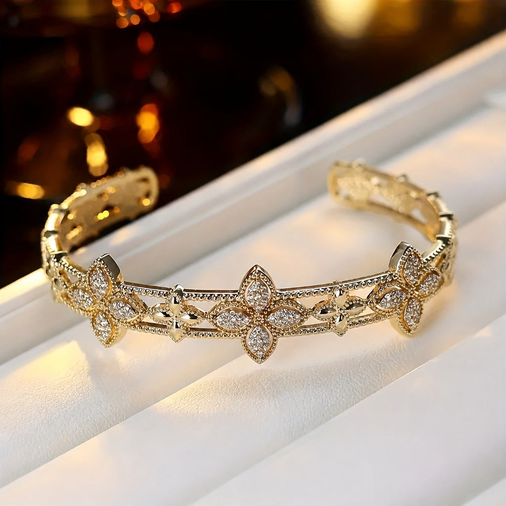 Bracelet Floral de Style Royal
