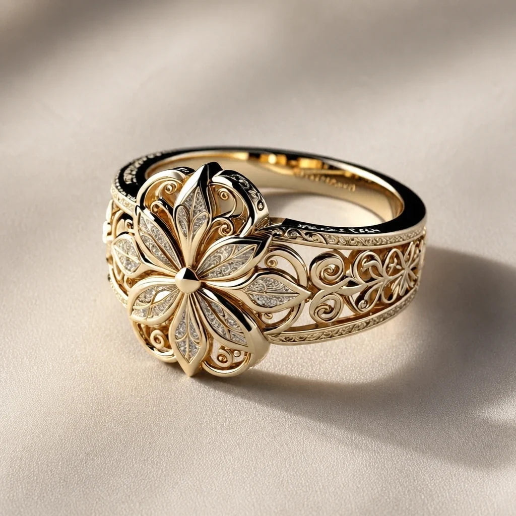 Bague Déclaration Or Épanouie