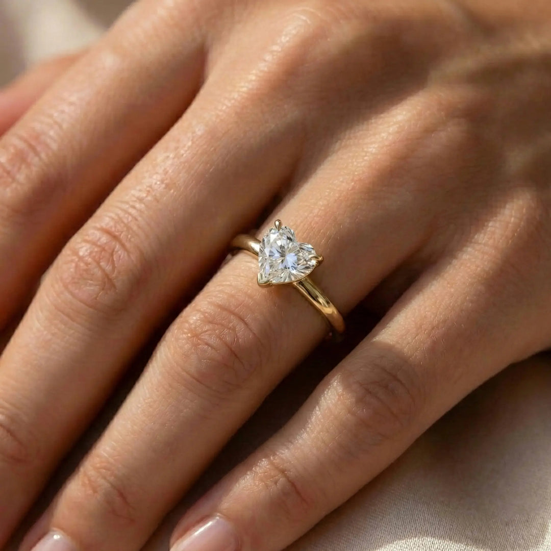 Bague Moderne Éclat de Cœur