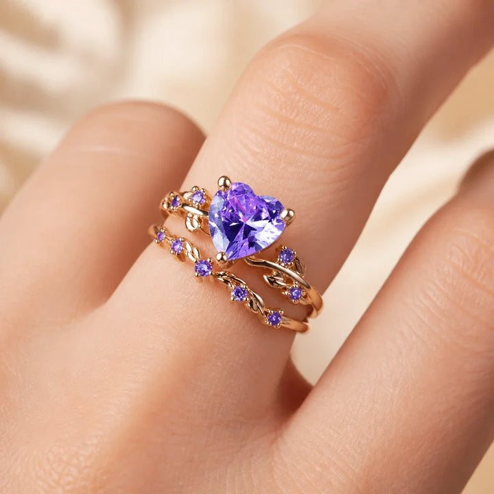 Bague Cœur en Or Éclatant