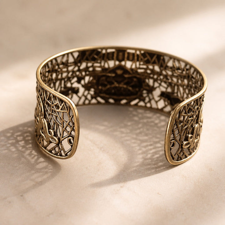 Bracelet Héritage Floral Sculpté
