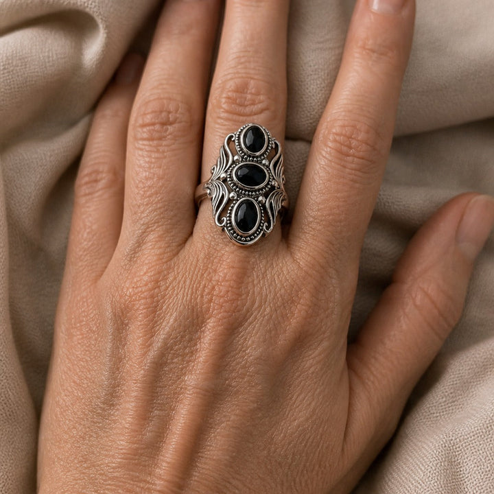 Bague Signature Victorienne Noire