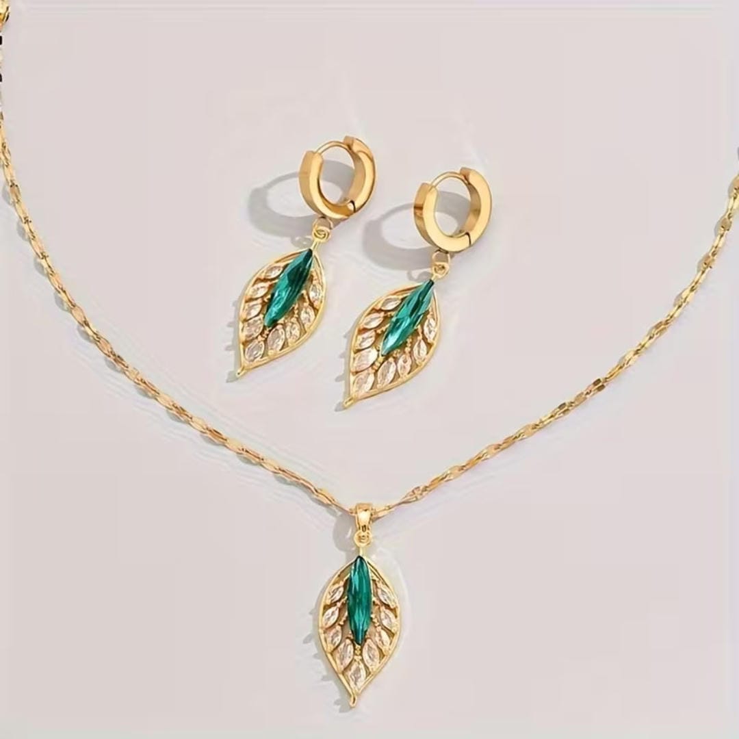 Ensemble de Bijoux Luxe Leaflight