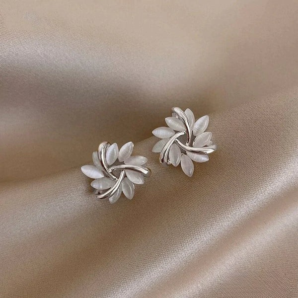 Sienna Opal Petal Stud Earrings
