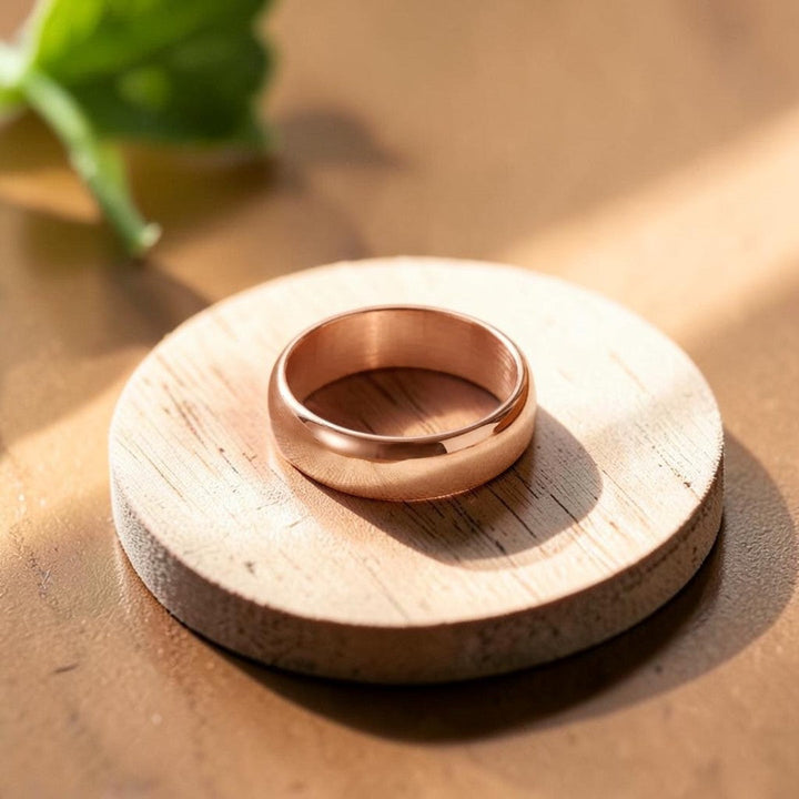 Bague en cuivre épurée d&