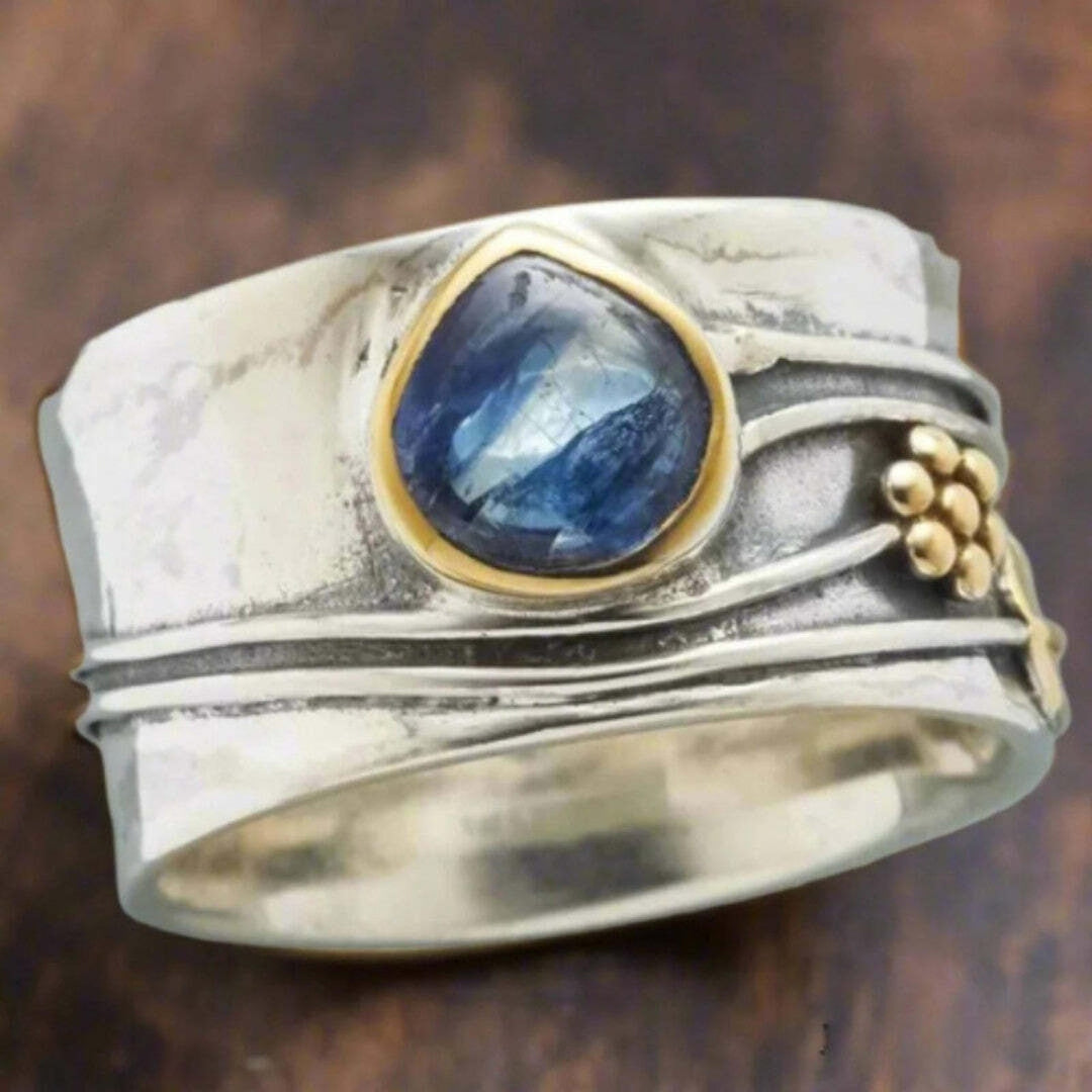 Bague de Méditation en Pierre Précieuse Bohémienne