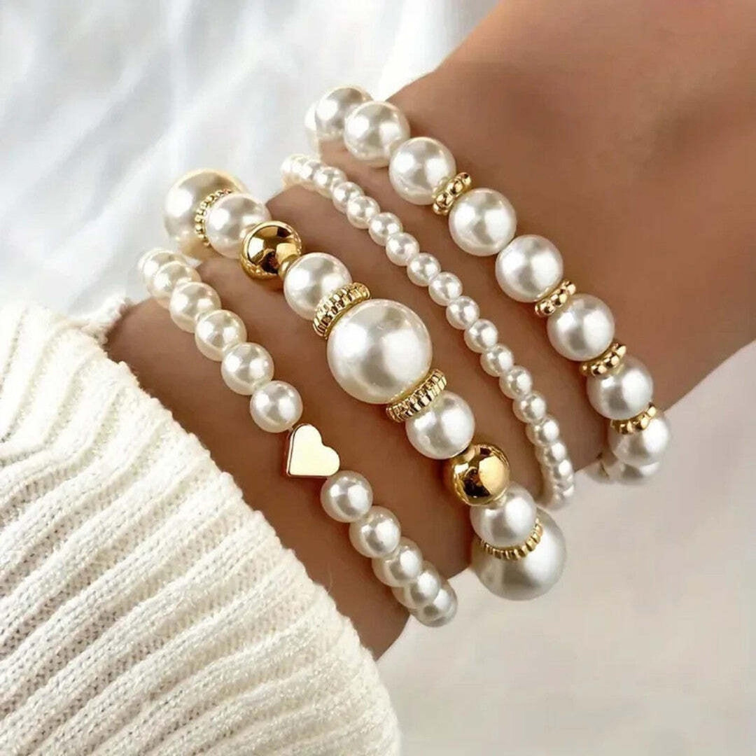 Ensemble de Bracelets en Perles Raffinées