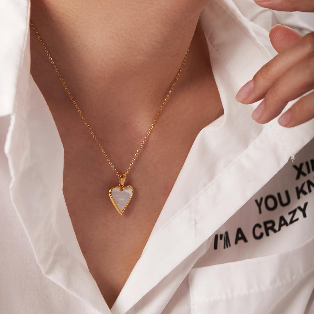 Collier Pendentif Cœur Éclatant