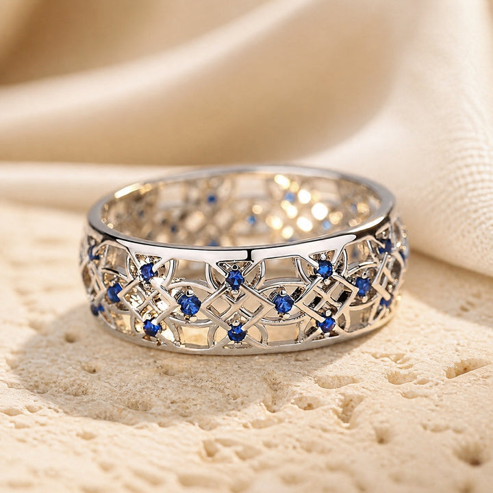 Bague Rêve en Filigrane avec Saphir