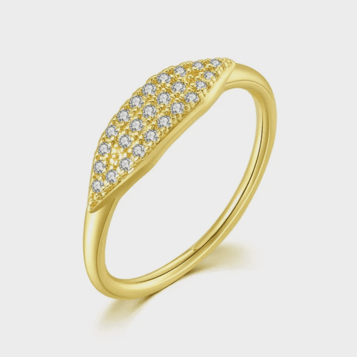 Bague Empilable en Pavé Marquise