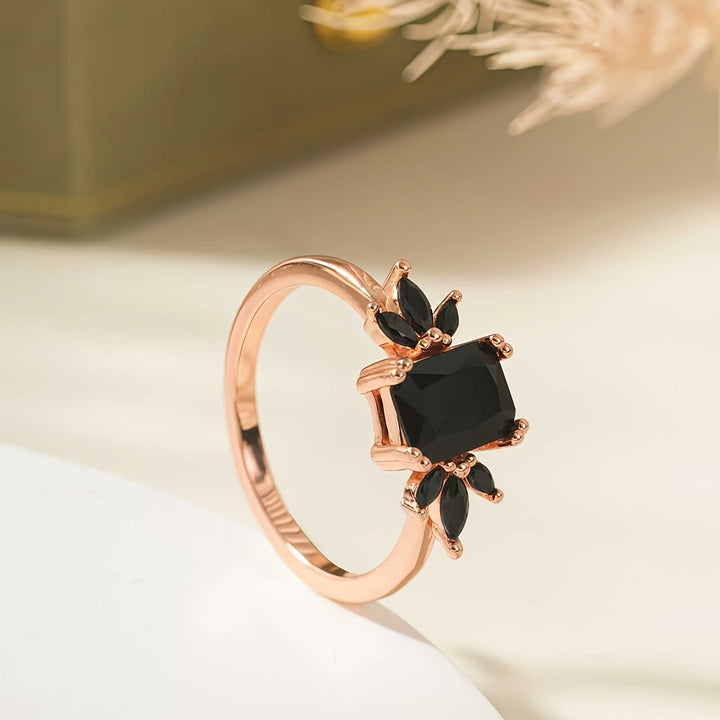 Bague Marquise en Onyx Noir