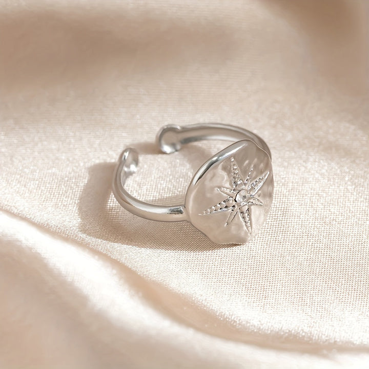 Bague Zirconia Octagram Rétro