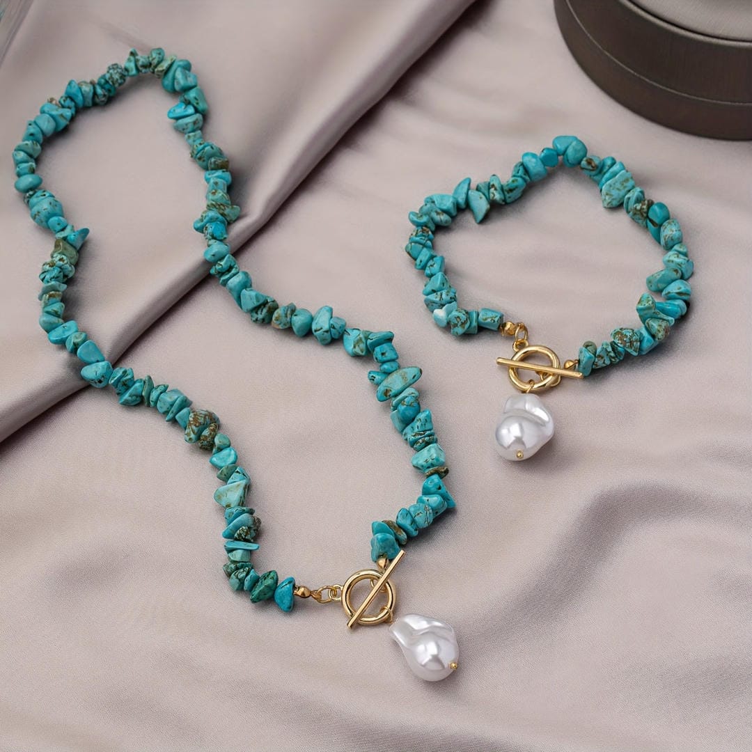 Ensemble de Pendentifs en Perles et Perles en Chip Bohème