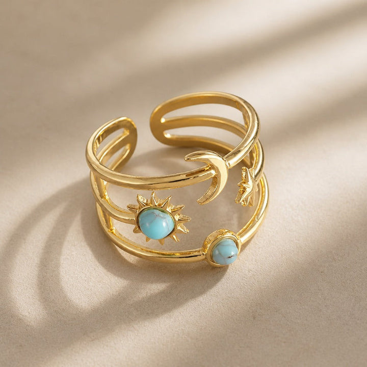 Bague Céleste en Turquoise Luxe