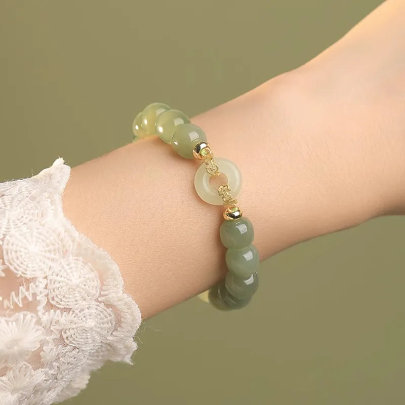 Bracelet Tendance en Jade Vert