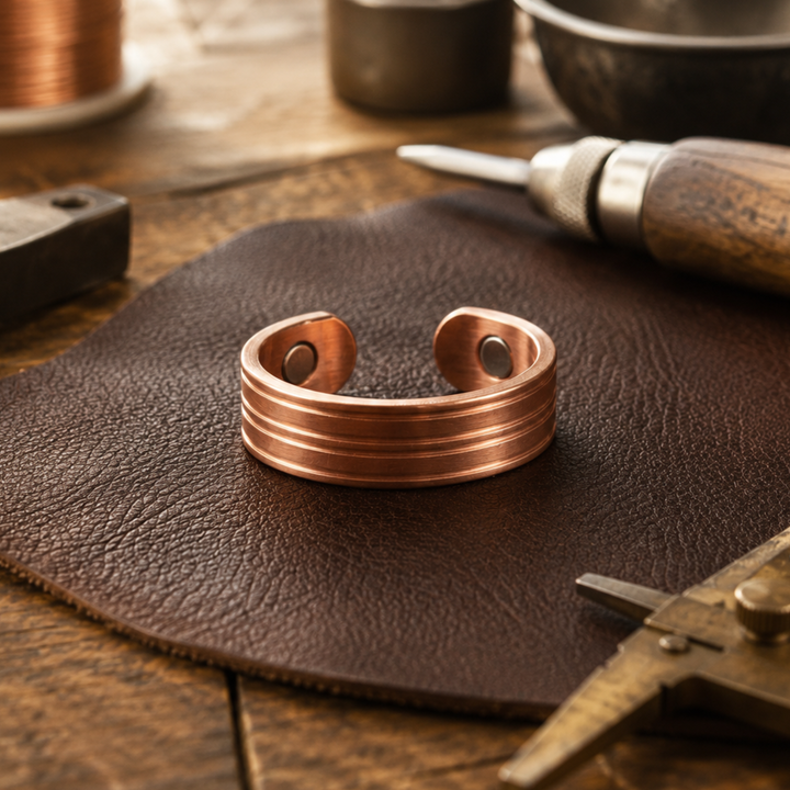 Bague en cuivre Groove