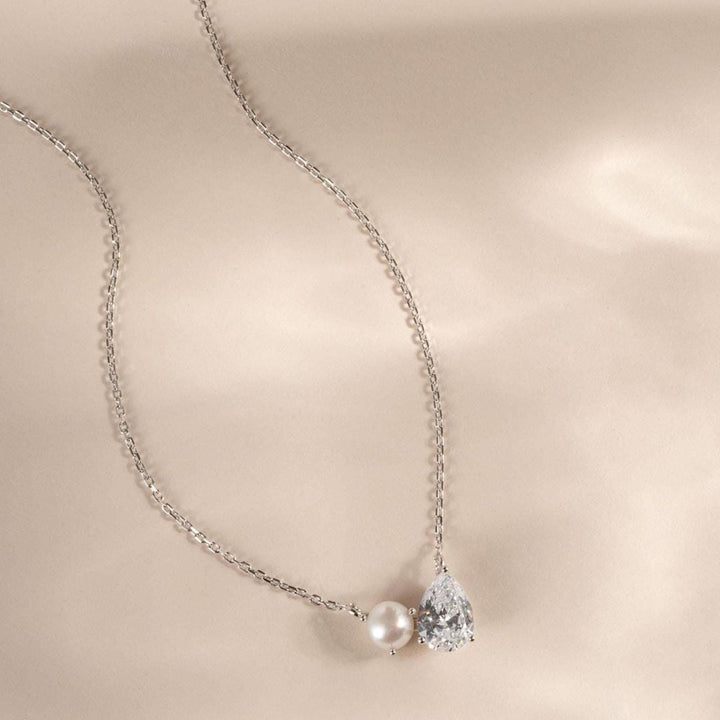 Collier Charme Duo Goutte de Perle