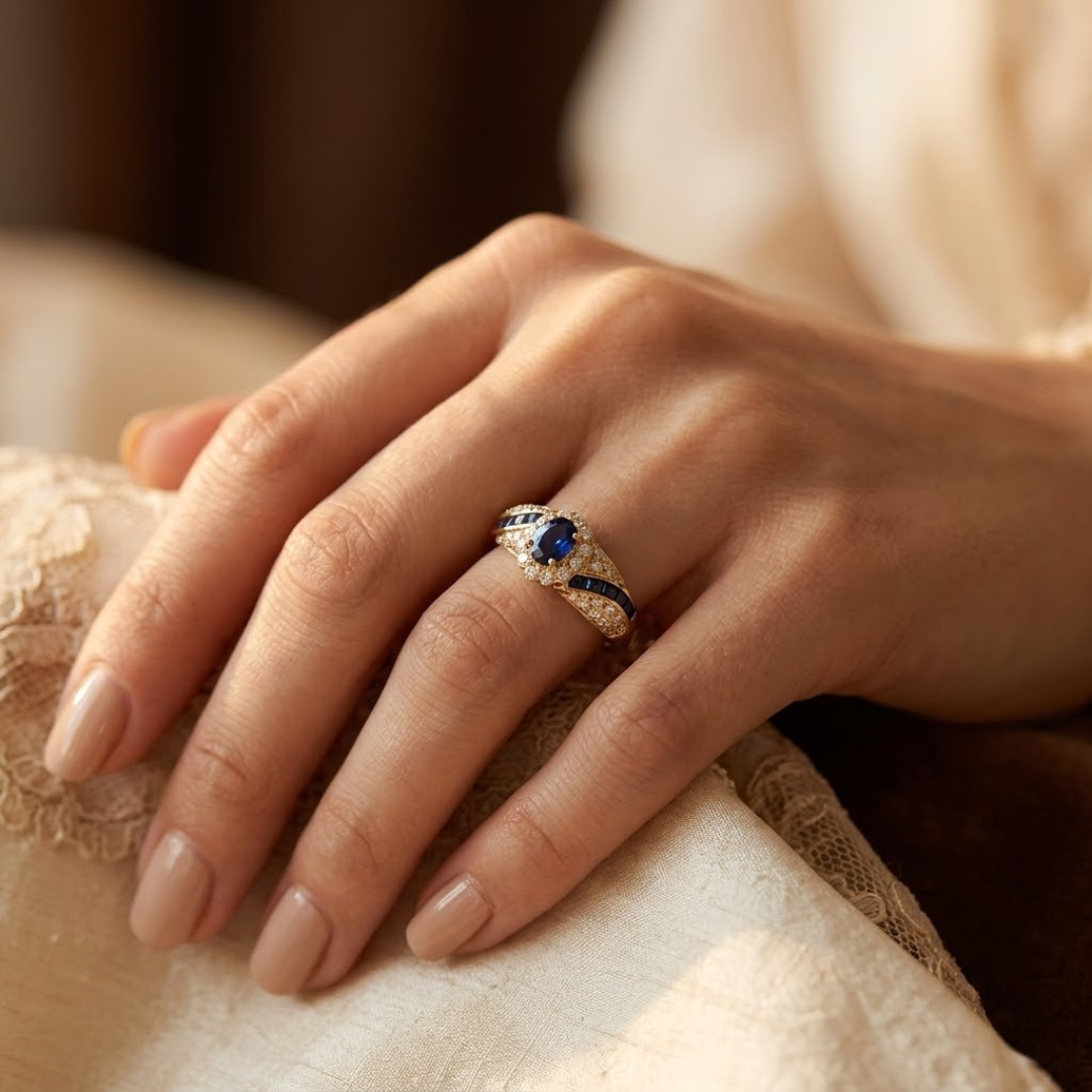Sapphire Gold Ring