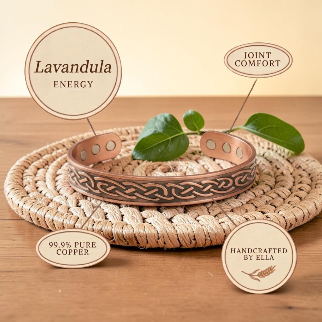 Bracelet en cuivre Lavandula d&