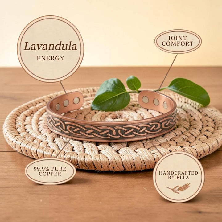 Bracelet en cuivre Lavandula d&