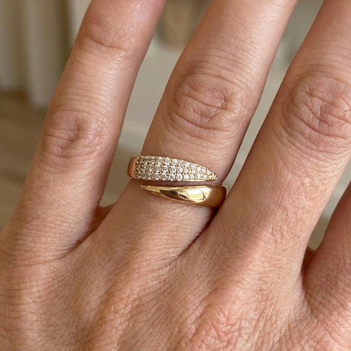 Elegant Cross-Wrap Ring