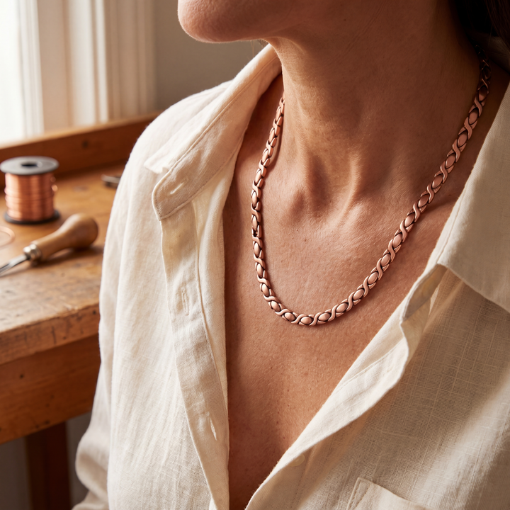 Collier en cuivre Cèdre d&