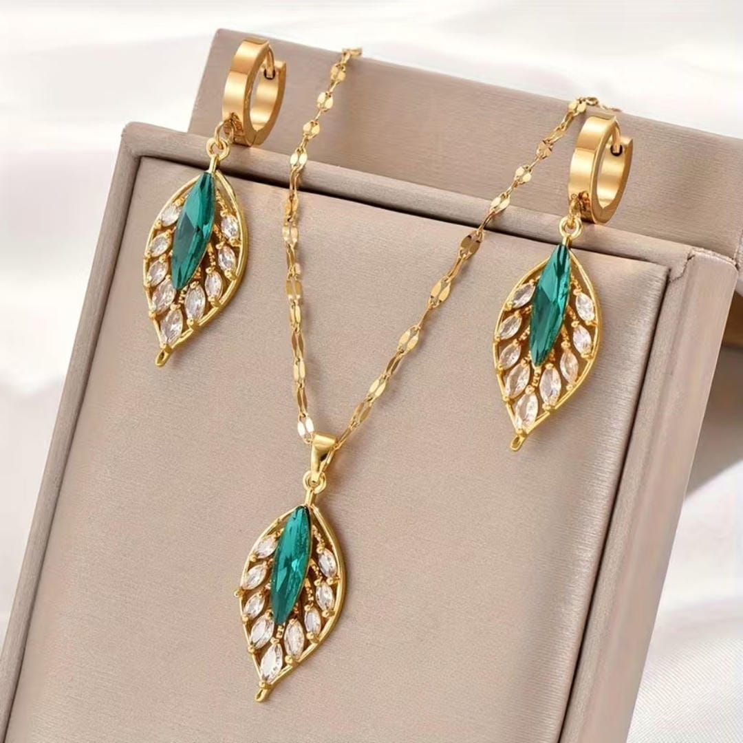 Ensemble de Bijoux Luxe Leaflight