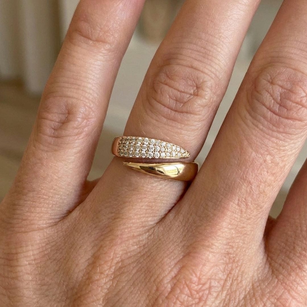 Bague Croisée Élégante Enveloppante